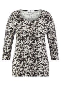 Anna Aura - Rundhals-Shirt mit 3/4-Arm, schwarz, Gr. 48, Viskose