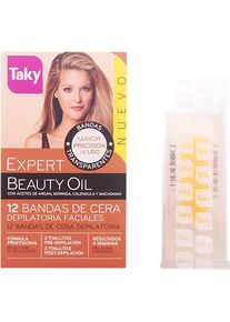 Taky, Wachs + Enthaarungscreme, Beauty Oil Haarentfernungsstreifen 200g - 12er-Pack (200 ml, 12 x, 10 g)