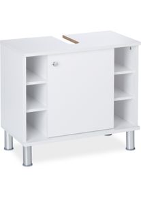 Relaxdays, Waschbeckenunterschrank, Waschbeckenunterschrank (60 x 32 x 53.5 cm)