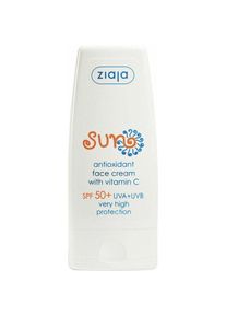 Ziaja, Sonnencreme, Antioxidant sunscreen with vitamin C SPF 50+ (Face Cream) 50 ml (Sonnencreme, SPF 50+, 50 ml)