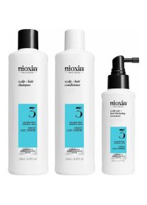 Nioxin, Bodylotion, System 3 - Kit - Behandlung für gefärbtes Haar mit leichter Schwächung 3 Einheiten (Körperlotion)