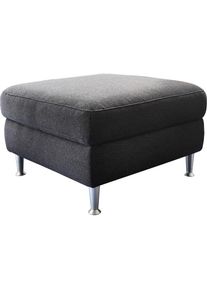 Home Affaire , Hocker »Turin«, passend zur Serie »Turin«, auch in Leder und Easy care-Bezug , anthrazit