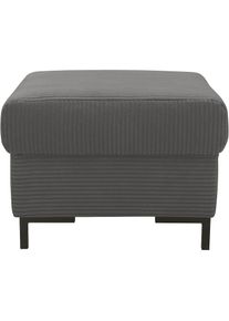 Inosign , Polsterhocker »Jamie 2«, auch in Cord, passend zur Serie, B/T/H: 54/54/45 cm , grau
