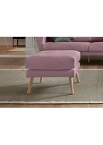 Andas , Hocker »Bille«, mit Eiche-Beinen, Design by Morten Georgsen , rosé