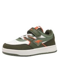 Kangaroos , Sneaker »K-CP BOUNDER EV« , military green/flame , 31 , 31 , Modischer Sneaker von Kangaroos mit Klettverschluss und Schnürung