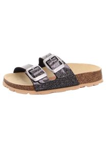 Superfit , Kinder,Jugendliche , Pantolette »Fußbettpantoffel VIOS WMS: Mittel« Schlappen, Hausschuh mit Glitzer, Größenschablone zum Download ,...