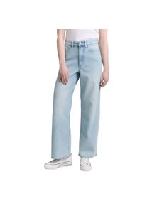 Tom Tailor Denim, Damen, Weite Jeans &raquo;LINOU&laquo; im Five-Pocket Style, Clean Bleached Blue Denim, L&auml;nge 30, M (38) -L&auml;nge 30, Clean Bleached Blue Denim, 