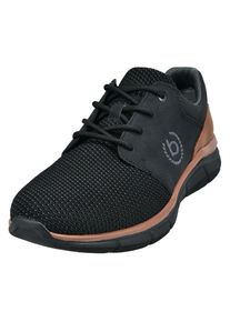 Bugatti , Sneaker, Freizeitschuh, Schnürschuh, Halbschuh mit seitlichem Logo-Icon , schwarz , 40 , 40 , Bugatti Sneaker mit Kontrastbesatz an der...