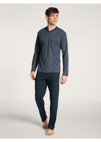 Calida Pigiami, lunghi per Uomo, LL LL, Blu, Comfort assoluto per tutte le notti
