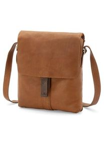Harold’s Lederwaren Herren-Leder Crossbag, Cognac