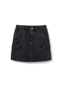 Tchibo - L&aacute;ny farmerszoknya - l&aacute;ny - m&eacute;ret 122/128 - fekete