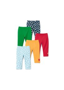 Tchibo - 5 kisgyerek leggings szettben - lány - méret 86/92 - kék/mintás