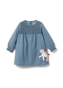 Tchibo - Kislány chambray ruha - lány - méret 110/116 - kék
