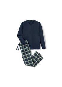 Tchibo - Pizsama flanelnadrággal - férfi - méret XXL 60/62 - kék/kockás