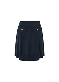 Tchibo - Díszgombos kötött szoknya - nő - méret L 44/46 - kék