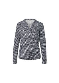 Tchibo - Női hosszú ujjú pólóblúz - nő - méret M 40/42 - kék/mintás