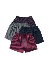 Tchibo - 4 férfi szövött boxeralsó - férfi - méret Xxl/8 - kék/csíkos