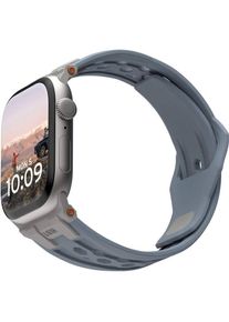 UAG Urban Armor Gear Monarch Strap Apple Watch Ultra/42/44/45/46mm cloud (194158114136) (42 mm, FKM Fluoroelastomer), Uhrenarmband, Blau