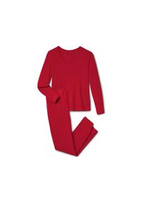 Ajour-Pyjama - Damen - Gr. S - rot