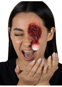 Herausgeplopptes Auge Applikation zum Ankleben