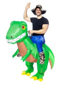 maskworld Déguisement gonflable dinosaure dressé
