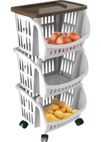 Bischof Bama Rollwagen »BAMA« Kunststoff in bunt, Größe B/H/T: 30 cm x 77 cm x 39,5 cm