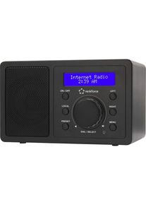 Renkforce RF-IR-MONO1 Internet Tischradio Internetradio Bluetooth AUX WLAN DLNA schwarz