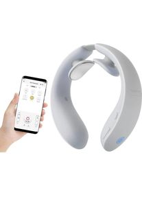 sygonix SY-4697052 Vibrations-Nackenkissen Massagegerät Leistungsstufen 1-10 weiß