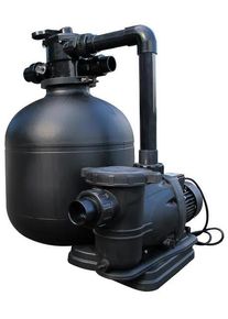 Interline Pro Sandfilteranlage mit Pumpe 16m³/h 7-Wege-Ventil 230V schwarz