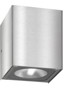 LCD Up & Down LED-Wandleuchte Außenleuchte Außenbeleuchtung 2x7 Watt Edelstahl
