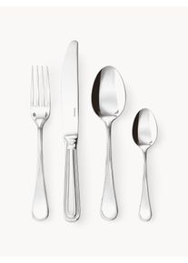 Sambonet Súprava vysoko leštených príborov Perles, 6 osôb, 24 ks Strieborná Nehrdzavejúca oceľ 6 osôb (24 dielov)