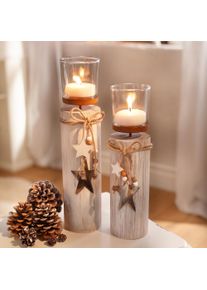 Windlicht "Sternchen", 2er Set