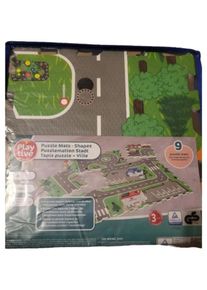 Playtive Puzzlematte Stadt Straßen Teppich Kinder Spielmatte Mehrfarbig