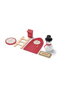 Tchibo - Zestaw z drzwiczkami dla bożonarodzeniowego krasnoludka - kolor: czerwony