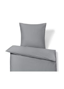Tchibo - Pościel z satyny bawełnianej - kolor: szary