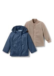 Tchibo - Kurtka outdoorowa 3-w-1 - rozmiar 122/128 - kolor: niebieski/brązowy