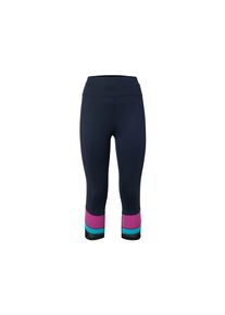 Tchibo - Legginsy sportowe o długości 3/4 - dla pań -rozmiar XL 48/50 - kolor: turkusowy/niebieski/w paski