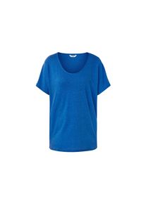 Tchibo - Bluzka z zawartością lnu - dla pań - rozmiar M 40/42 - kolor: niebieski