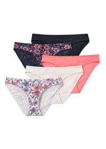 Tchibo - Figi - dla pań - rozmiar L 44/46 - kolor: pomarańczowy/beżowy