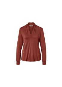 Tchibo - Bluzka z dekoltem w serek - dla pań - rozmiar XL 48/50 - kolor: brązowy