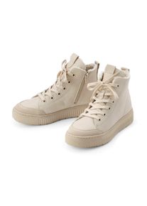 Tchibo - Ocieplane buty typu sneakers ze skóry - dla pań - rozmiar 38 - kolor: beżowy