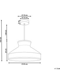Beliani, Pendelleuchte, Batali (E27)