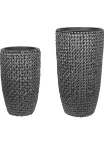 Beliani, Blumentopf, Cedrus (37 cm)