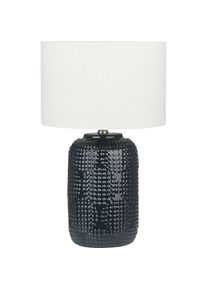 Beliani, Tischlampe, Tischlampe Keramik Dunkelblau 47 cm MUSSEL