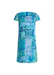 Betty Barclay , Chiffonkleid »Chiffonkleid mit Reißverschluss« , Blau/Grün , EURO , 36 -EURO , 36 , Passform: Weich fallend