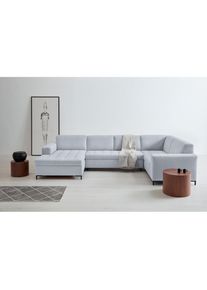 OTTO products , Wohnlandschaft »Grazzo, aktuelle Steppung im Sitz, viel Platz, U-Form, Breite 332cm«, hochwertige Stoffe aus recyceltem Material,...