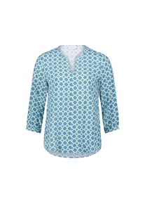 Cartoon , Klassische Bluse »Casual-Bluse mit Muster« , Blau/Grün , 40 , 40 , Passform: Gerade