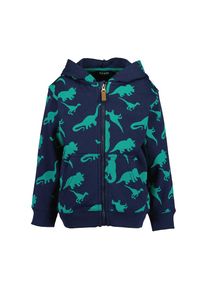 Blue Seven , Kapuzensweatjacke, mit coolem Dino-Alloverprint , DINO ORIG , 116 , 116 , Lässige Sweatshirtjacke von Blue Seven