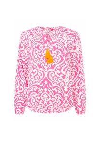 Zwillingsherz , Schlupfbluse »"Ornamente"«, Lamgarm, Ornament-Muster, Tasseln, V-Ausschnitt , Pink , SM (S/M) , SM (S/M) , Damen-Bluse von...