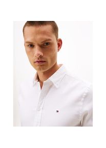 Tommy Hilfiger, Herren, Langarmhemd &raquo;DOBBY&laquo; Slim Fit, Button-down-Kragen, White, N-Gr, XXL -N-Gr, White, Schlichtes Hemd von Tommy Hilfiger